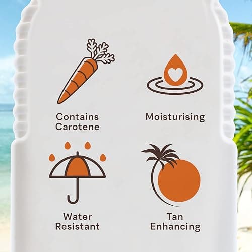 Malibu Sun Bronzing Fast Tanning Body Butter with Beta Carotene, Tropical Coconut Fragrance, 300ml - 0 Sun Protection Factor (SPF) - 300 ml (Pack of 1) thumbnail 4