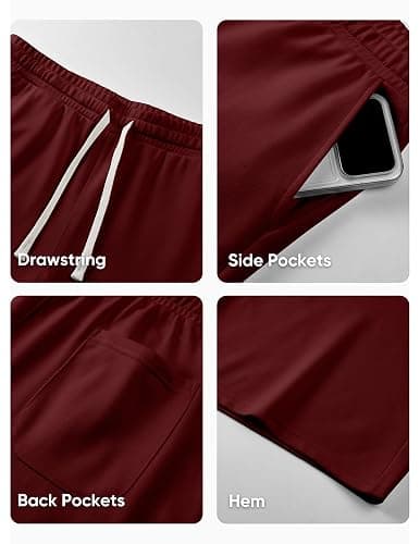 JMIERR 2026 Men's Baggy Sweat Shorts Lightweight Under Knee Casual Drawstring Y2K Shorts Loose Fit Gym Shorts thumbnail 6