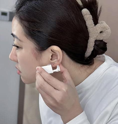 Ear Piercing Kit, Anzero 2 Pcs Disposable Ear Piercing Gun with Preloaded Ear Stud, at Home Self Ear Piercing Gun Kit - 5MM Earrings Stud thumbnail 5