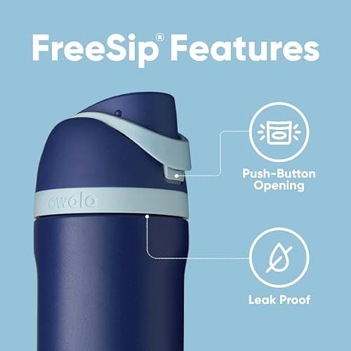 Owala Harry Potter FreeSip Insulated Stainless Steel Water Bottle with Straw, BPA-Free Sports Water Bottle, Great for Travel, 24 Oz, Ravenclaw thumbnail 4