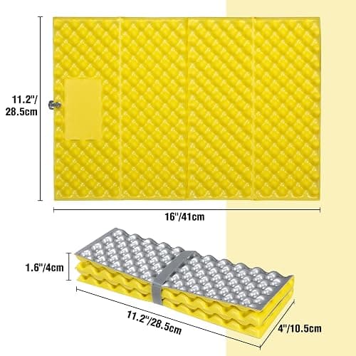 REDCAMP Foam Hiking Seat Pad, Foldable Z Ultralight Sitting Pad for Camping Backpacking Stadium Outdoor, Green/Blue/Khaki/Yellow/Black thumbnail 3