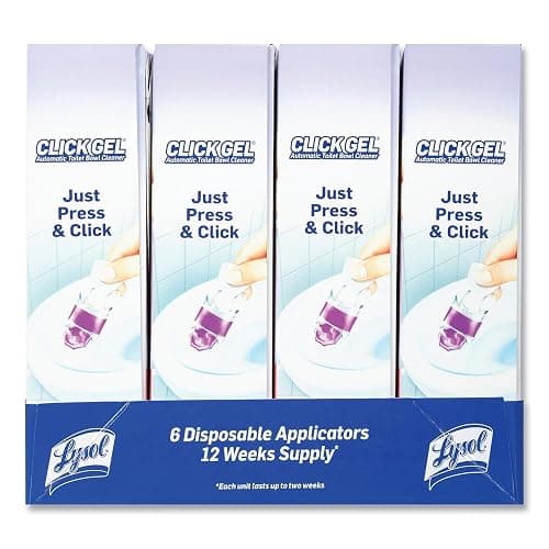 Lysol Click Gel Automatic Toilet Bowl Cleaner, Bathroom Essentials, Toilet Freshener, Refreshing Lavender Scent, 6 Count (Pack of 1) thumbnail 6