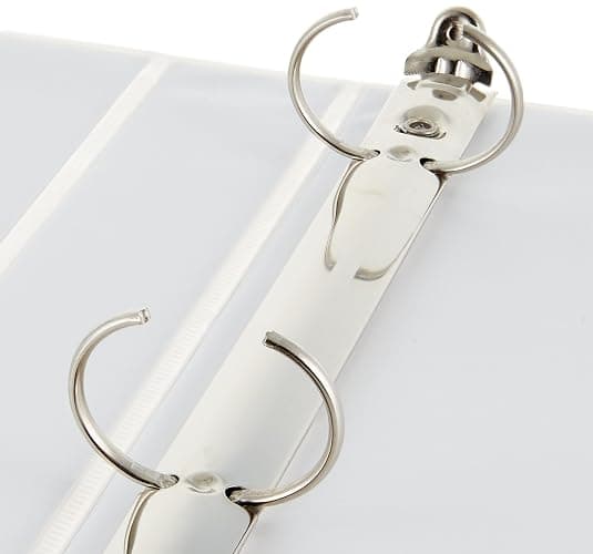 Amazon Basics 3-Ring Binder, 1-Inch - White, 4-Pack thumbnail 4