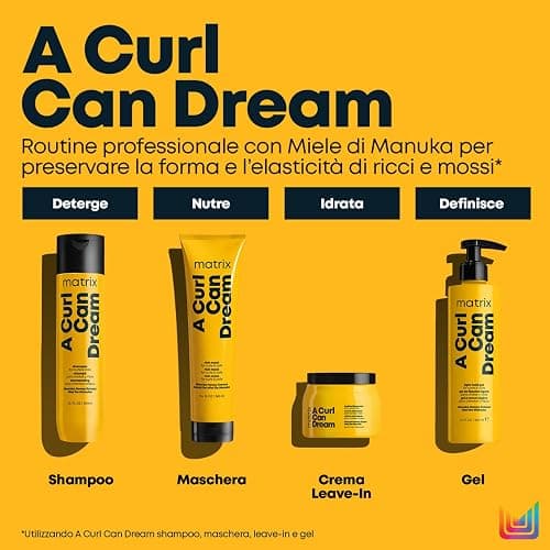 Matrix Gel Capelli Ricci, Arricciante, Definisce e Controlla i Capelli Ricci e Mossi, Arricchito con Miele di Manuka, Effetto Strutturante, A Curl Can Dream, 250 ml thumbnail 6