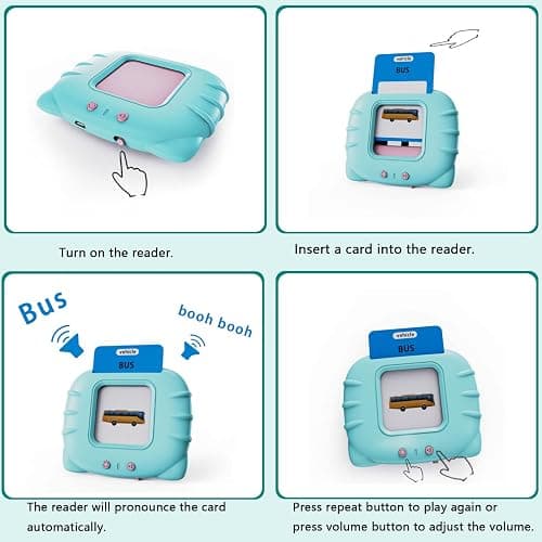 Lapare Audible Learning Toy with Music for Toddler Age 1 2 3 4 5, 520 Sight Words Flash Cards Kindergarten Toy for Boys to Learn Alphabet Number Color Shapes and More thumbnail 3