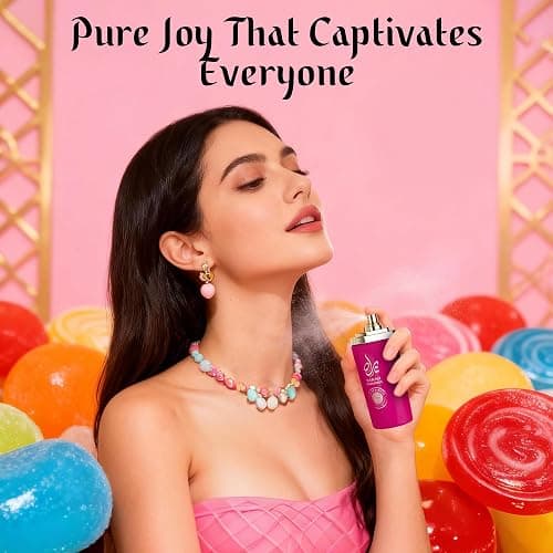 SAADAH Yarah Candilicious Eau De Parfum for Women 4.0 Fl.oz, 120ml Fruity Floral Gourmand Perfume, Sweet Strawberry Vanilla Cotton Candy, Gardenia Amber Musk, Long Lasting Luxury Fragrance thumbnail 6