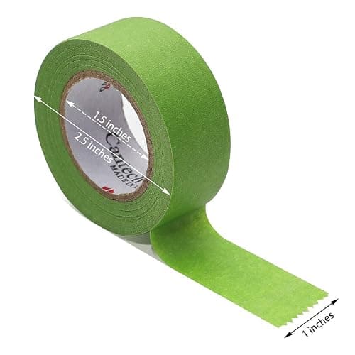 HERNGEE Masking Tape Set with Dispenser - 6 Rolls of 1inchx16.4yd Colorful Rainbow Art Tape for Decorating, Crafting, and Easy Masking thumbnail 3