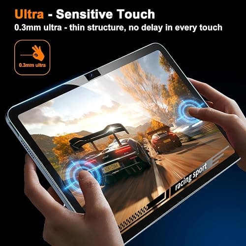 avakot 2 Pack Tempered Glass Screen Protector for iPad 11th A16 &10th Gen | Clear Ultra Touch Sensitive Film, Case Friendly Design, Fits iPad 11th Gen 2025 & iPad 10th Gen 2022 thumbnail 4