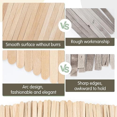 WISYOK 500 PCS Coffee Stirrers, 7 Inch Premium Birch Wood Sticks, Smooth Round Ends, Splinter-Free Disposable Stir Sticks for Coffee, Cocktails, Office, Home Use thumbnail 3