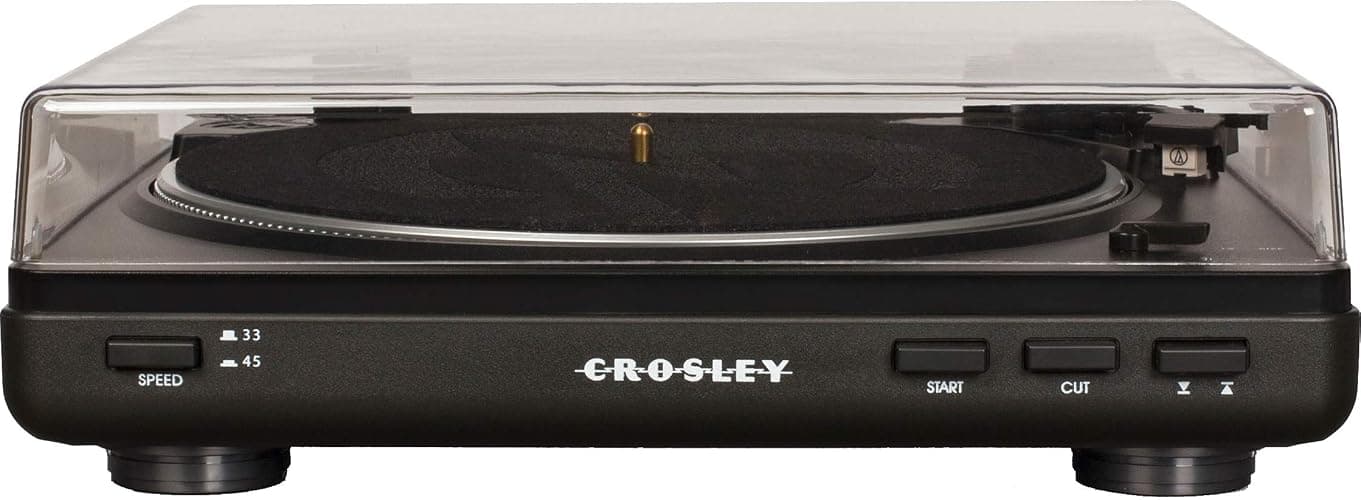 Crosley T400D-BK Fully Automatic Bluetooth 2-Speed Turntable Record Player with Built-in Preamp, Black thumbnail 5