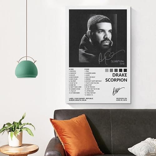 Drake Poster Scorpion Album Cover Poster for Bedroom Aesthetic Canvas Art Wall Decor 08x12inch(20x30cm) thumbnail 4