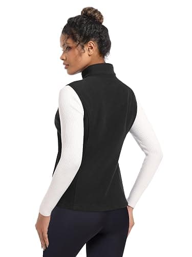 MAGCOMSEN Women's Fleece Vest Outerwear Sleeveless Lightweight Zip Jackets Warm Soft Vests with Zipper Pockets thumbnail 7