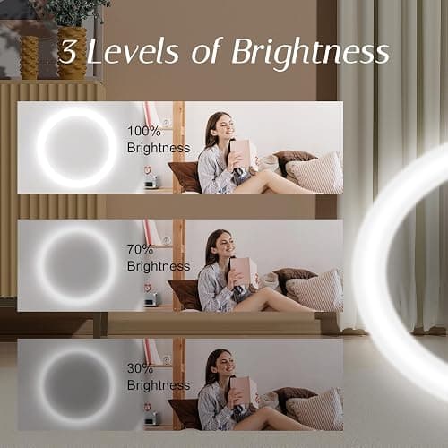 Kakuje Compact Mirror with Light, 1X/3X Magnification LED Pocket Mirror with USB Data Cable,Mini Mirror for Purse, Pocket,Travel and Present (Pink) thumbnail 4
