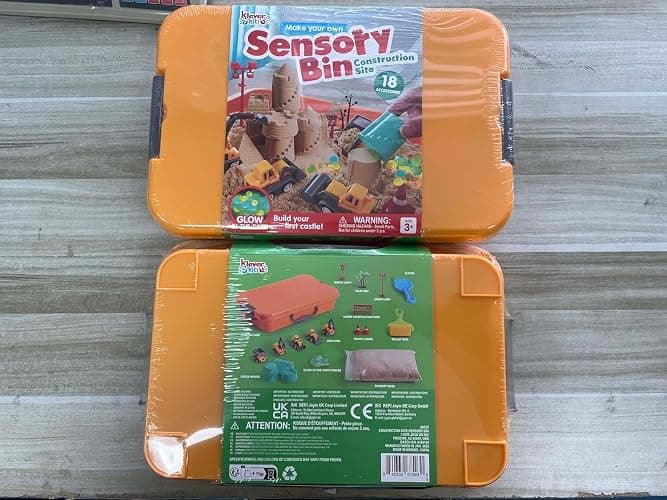 JOVA Klever Kits Construction Sensory Bin with Glow-in-Dark Stones, Ages 3+ thumbnail 9
