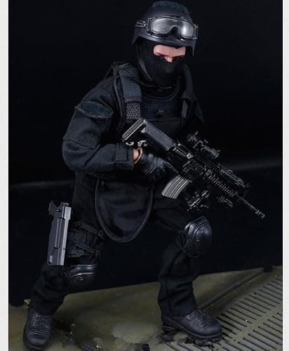 BJPEY 12" Action Figures Toy 1:6 Stand Bendable Soldier Figure Model Toy ( SWAT ) thumbnail 6