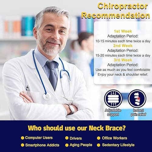 Neck Stretcher, Cervical Traction Device, Neck Traction Device, Cervical Neck Traction Device for Neck Pain Relief, Adjustable Inflatable Neck Brace, Neck Decompression Home Use (Gray) thumbnail 3