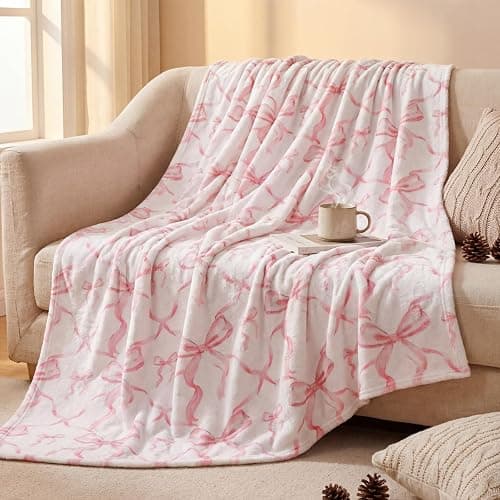 Pink bow blanket  thumbnail 4