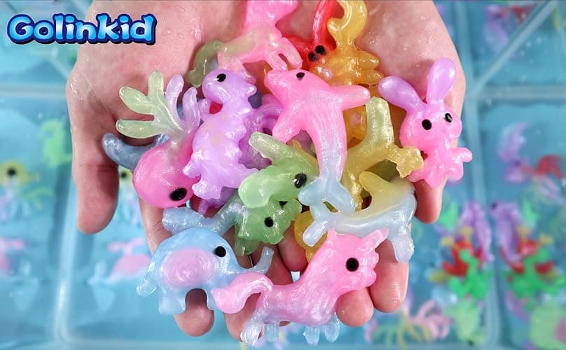 Golinkid Magic Water Elf Toy Kit,12 Bottles 18 Molds 70ML Aqua Fairy Water Gel Kit for Kids with Sparkling Magic Gel, Crate Your Own Magic Water Elf Aqua Fairy Water Pets Craft Kits for Kids thumbnail 3
