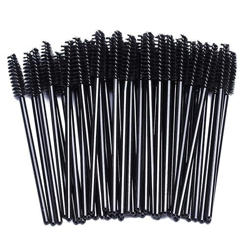 BTYMS 100 Pcs Disposable Eyelash Spoolies Brush Mascara Applicator Lash Wand Lashes Brush Eyebrow Spooly for Extension - Image 1