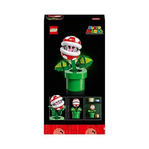 LEGO Super Mario Piranha Plant Set, Posable Character Figure With Pipe & 2 Coin Elements, Model Kit For Adults To Build, Bedroom Decoration Idea, Gift for Men, Women and Teenagers 71426 - Multi-coloured thumbnail 7