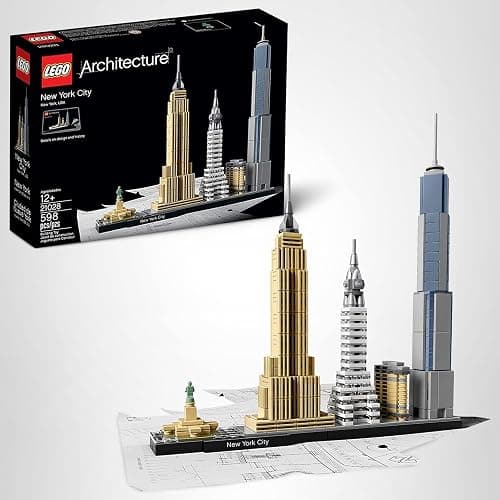 LEGO Architecture New York City Model Kit - Bedroom or Office Decor for Kids & Adults, Ages 12+ - Building Blocks to Display - NYC Gift & Souvenir Ideas - 21028 thumbnail 8
