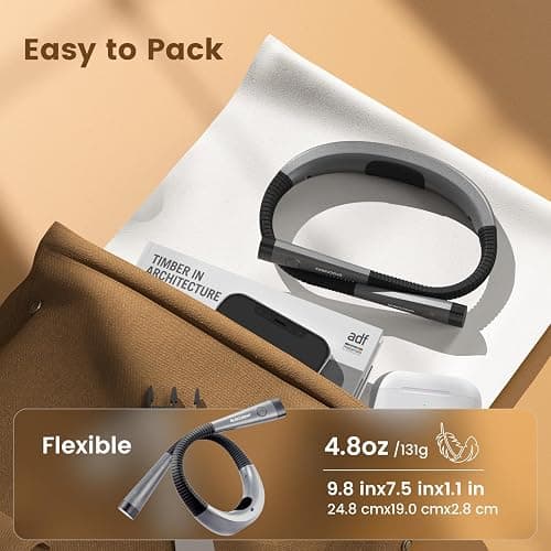 Glocusent Book Light, 3-Color & 6-Brightness Reading Light, Bendable Neck Light, 80-hr Lasting Rechargeable Book Light, Perfect Reading Lights for Books in Bed, Knitting, Repairing, Book Lovers Gifts thumbnail 5