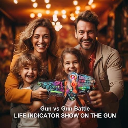 Laser Tag Set of 4, Lazer Tag Game for Kids Indoor & Outdoor Play, Gift Ideas for Kids Teens and Adults, Cool Toys for Teenage Ages 8 9 10 11 12+Year Old Boy & Girls thumbnail 2