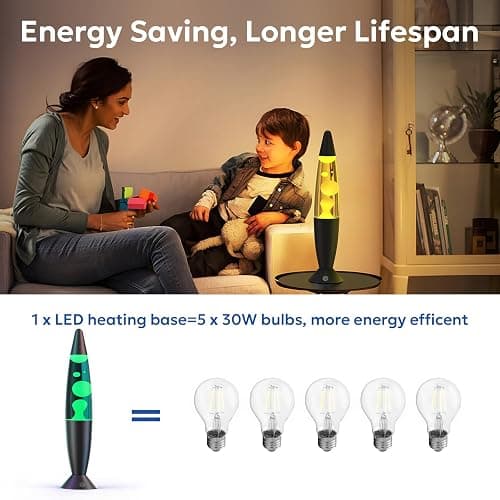 Soarling Large Black 17 Colors Changing LED Liquid Motion Lamps with Remote 16 Inch Giant Color Changing Lamp Relax Mood Night Light for Kids Adults Classic Table Lamp thumbnail 4