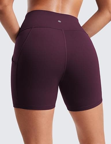 CRZ YOGA Butterluxe Biker Shorts Pockets 5" - High Waisted Volleyball Workout Athletic Yoga Womens thumbnail 2