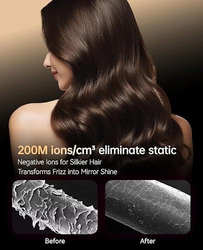 Hair Dryer, CONFU Blow Dryer with Diffuser, 21000PRM Professional Hairdryer, Portable Lightweight Fast Drying Negative Ionic Blow Dryer, Hair Diffuser for Curly Hair for Home Travel thumbnail 4