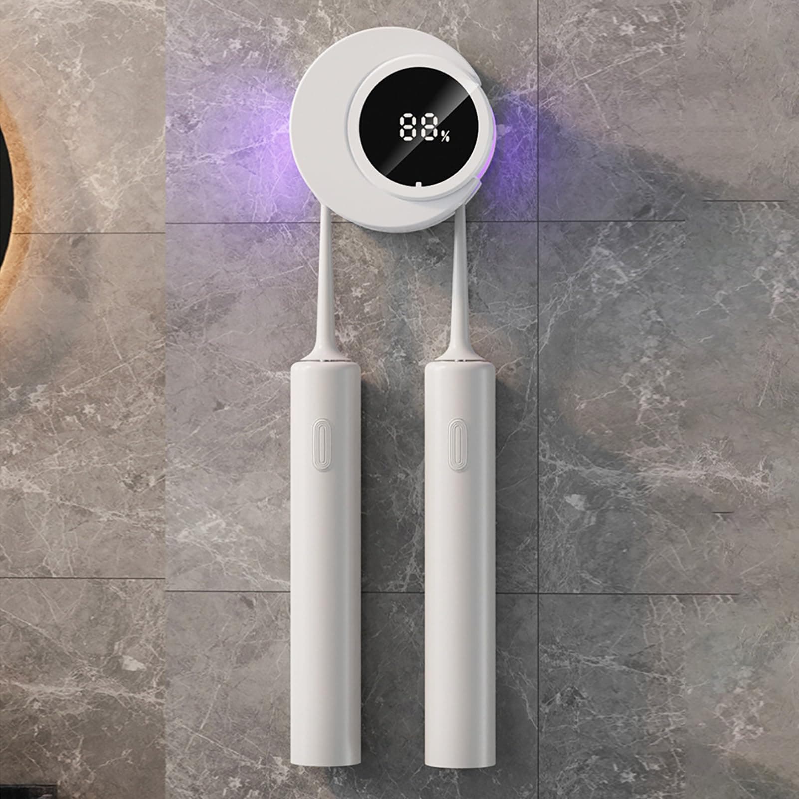 Sanitizing Toothbrush Holder | Uv Light Toothbrush Sterilizer Holder | Wall Mounted Cleaning Machine Rechargeable Bathroom Accessories for Home, Travel & Adults thumbnail 3