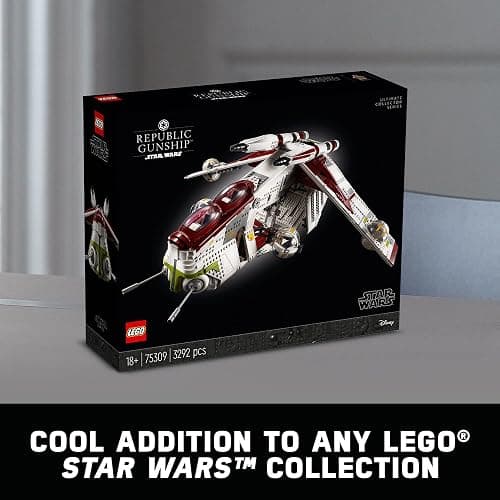Lego Star Wars Republic Gunship 75309 UCS Display Model Kit for Adults to Build, Ultimate Collector Series, Office or Home Decor Gift Idea thumbnail 6