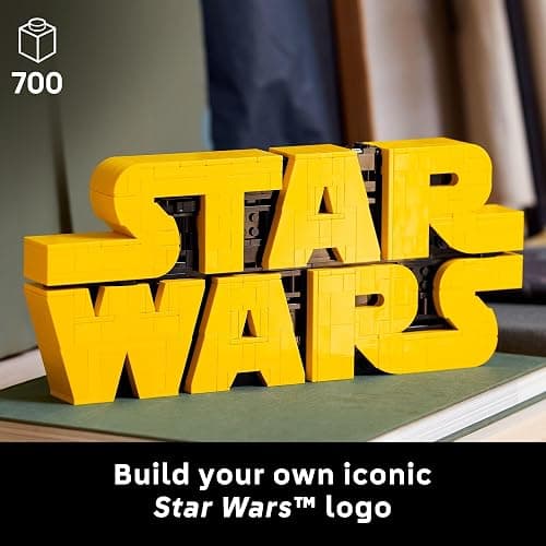 LEGO Star Wars Brick-Built Star Wars Logo - Building Set for Adults 18+ - Star Wars Gift Idea for Birthdays - Collectible DIY Model Kit - Home Decor Idea for Fans of The Movie Series - 75407 thumbnail 2