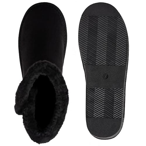Alpine Swiss Mindy Women’s Winter Boots | Short Faux Shearling Boot | Warm Comfortable Micro Suede | Anti-Slip Sole | Stylish Fall & Winter Footwear thumbnail 5