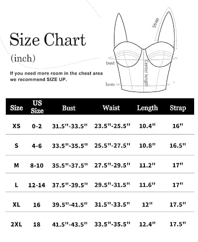 Werkiss Lace Corset Tops for Women Sexy Bustier Top | Adjustable Straps, 3-rows Back Hooks, Soft, Slim Fit, Going Out Top for Party/Concerts/Date Night/Halloween thumbnail 7