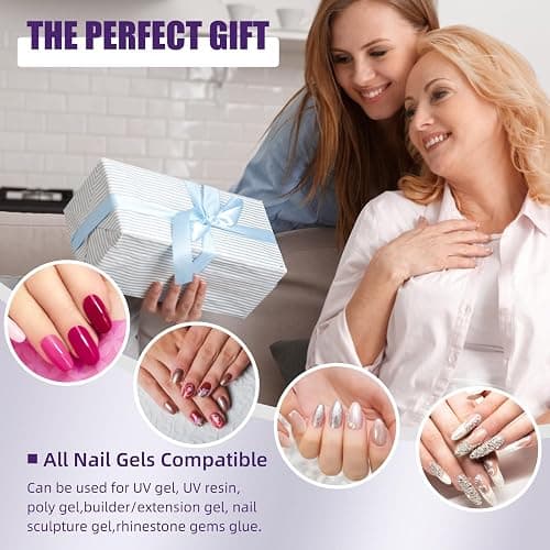 LadyMisty 220W LED UV Light Dryer for Nails Gel Polish with 57 Lamp Beads 4 Timer Setting & LCD Touch Display Screen, Auto Sensor, Professional Nail Light thumbnail 6