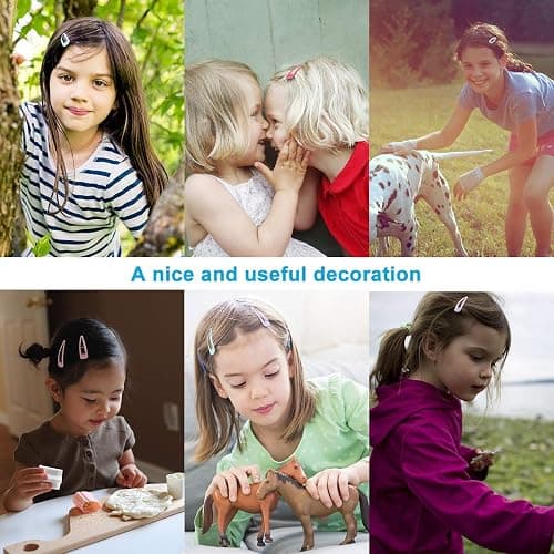 BetyBedy 60 Pcs Hair Barrettes, Non-Slip Hair Clips, 2 Inch Metal Hairpins Accessories for Toddlers, Girls, Kids, Teens, Women (15 Assorted Colors) thumbnail 6