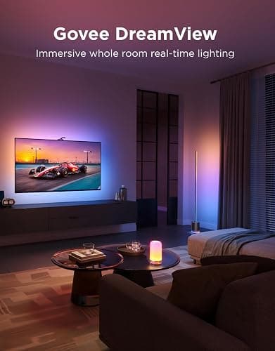 Govee TV Backlight 3 with Dual 4MP Lens, TV Lights Sync to 55-65 Inch TVs | RGBWIC LED Strip Lights for Movie Night, Smart AI Color Filter, App & Voice Control, Compatible with Matter, 60LEDs/m, 11.8ft thumbnail 6