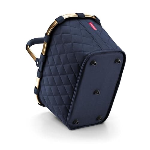 reisenthel carrybag frame rhombus midnight gold – Stabiler Einkaufskorb mit viel Stauraum und praktischer Innentasche – Elegantes und wasserabweisendes Design thumbnail 4