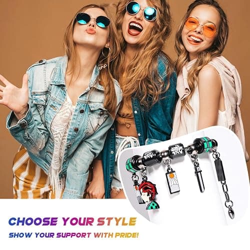 AICase for Demon Merch Slayer Gifts Inspired Bracelets Sword Cosplay Friendship Bracelets Coustume figure Outfit Shirt Poster Sticker Merchandise Gifts for Fans Birthday Christmas_384 thumbnail 6
