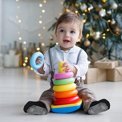 GRPSKCOS Non Slip Toddler Socks 15 Pairs Toddler Grip Anti Skid Low Cut Socks for 1-7 Years Boys Girls thumbnail 2