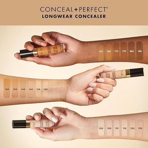 Milani Conceal + Perfect Longwear Concealer Full Coverage Infused with Hyaluronic Acid & Vitamin E, Cover Dark Circles, Blemishes & Skin Imperfections for Long-Lasting Wear - Light Beige thumbnail 4