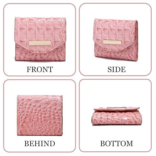 Makcr Joacbv Crocodile Small Wallets Short Vintage Leather Credit Card Holder Luxury Clutch Mini Coin Purse for Women thumbnail 3
