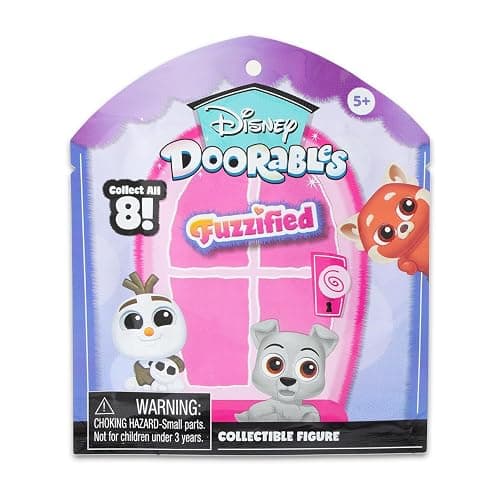 Disney Doorables Blind Bags Set - Bundle with 3 Disney Fuzzified Doorables Mini Figures for Kids, Adults Plus Stickers | Disney Doorables Exclusive Flocked Figures Series thumbnail 3