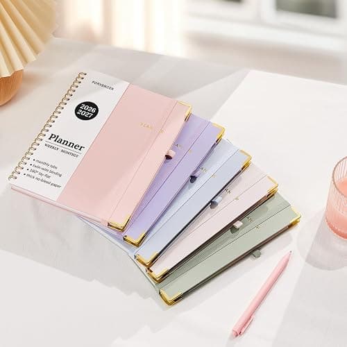 Forvencer Academic Planner 2026-2027, July 2026-June 2027 Weekly & Monthly Hardcover Calendar Planner, 8.5" X 11", Daily Agenda Book, School Office Notebook College Teacher Student Organizer A4, Blue thumbnail 2