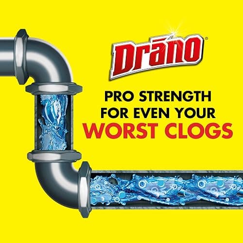 Drano Max Gel Drain Clog Remover and Cleaner for Shower or Sink Drains, Unclogs and Removes Hair, Soap Scum, Blockages, Commercial Line, 42 oz (Pack of 2) thumbnail 3