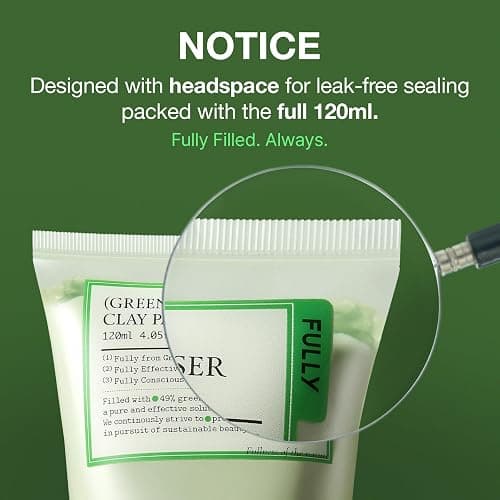 FULLY Green Tomato Pore Clay Mask Cleanser for Deep Cleansing, 4.05 fl oz | Clay Pack Cleanser for Deep Pore Cleansing, Blackhead & Sebum Control, Gentle Korean Face Wash for Oily & Combination Skin thumbnail 7