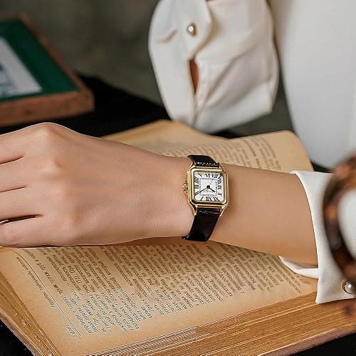 Szaikyri Classic Square Watches for Women with Roman Numerals Ladies Casual Dress Watch thumbnail 9