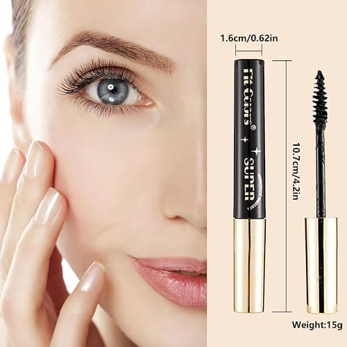 Joyeee Coloured Mascara, 12 Colors Colorful Mascara Set, Rainbow Waterproof Mascara 3D Fiber Lash Mascara Volume Eyelash, Charming Natural Eye Makeup thumbnail 6