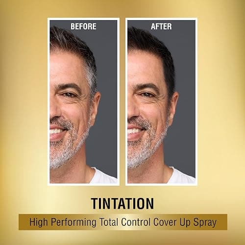 Red by Kiss Tintation Temporary Hair Color Spray, Instant Gray Root Touch Up Coverage, Water-Resistant & Smudge-Proof, Easy Wash Out, Barber & Hairline Touch-Up, Quick-Dry (Black, 2.82 oz) thumbnail 5